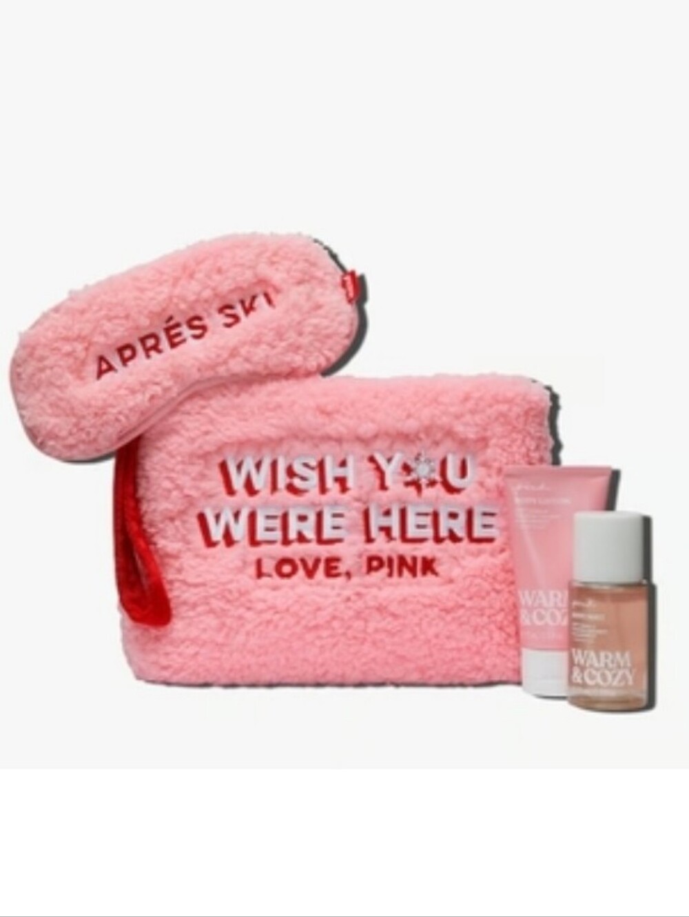 Pink Victoria's Secret Warm & Cozy 4-Piece Beauty Gift Set
